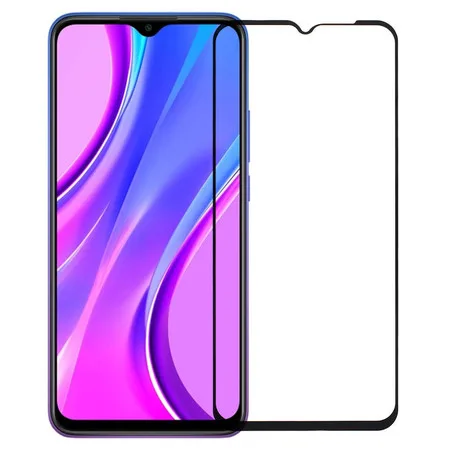 Защитное стекло Xiaomo Redmi 9a чёрное
