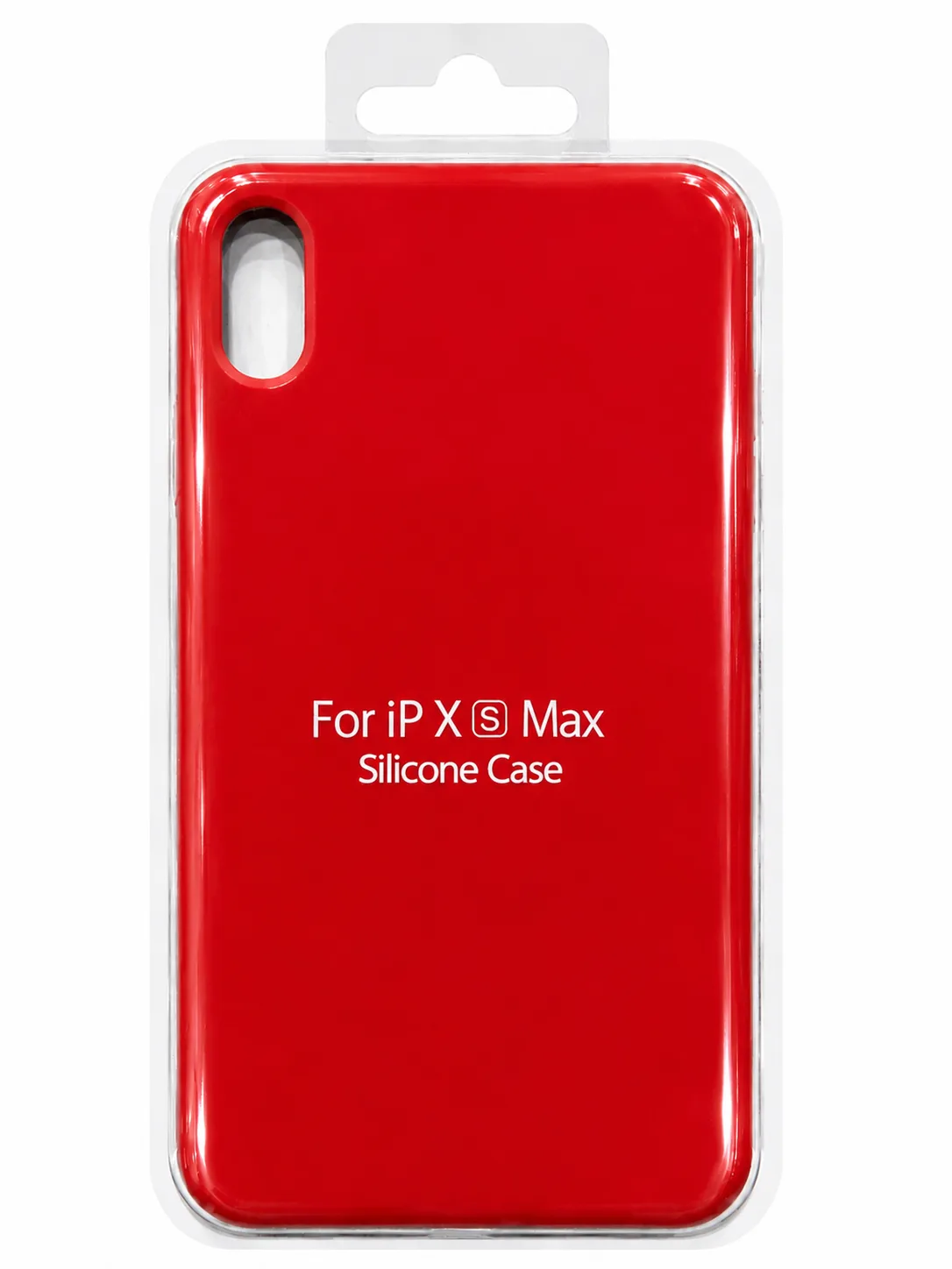 Чехол для Iphone Xs Max silicone case, красный