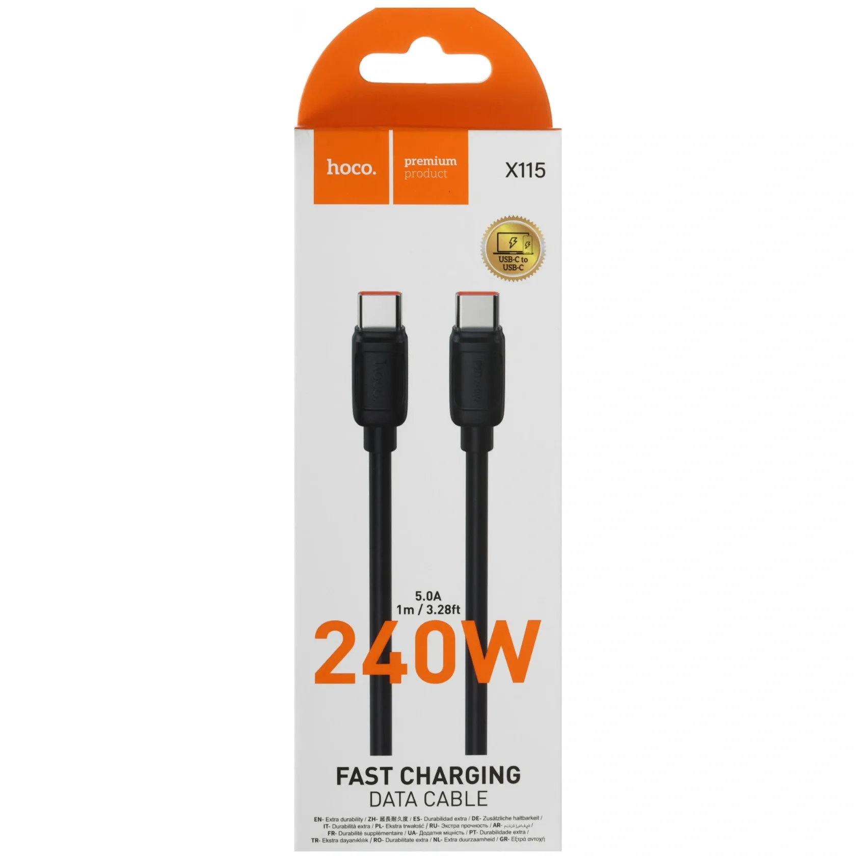 Кабель USB Type-C - USB Type-C HOCO X115 Surpass 240W