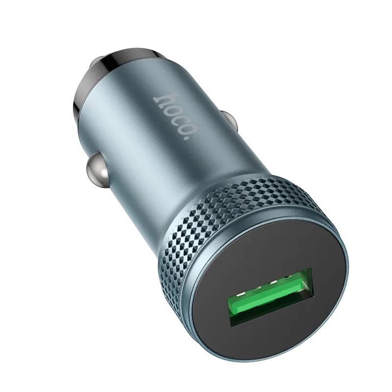 АЗУ Hoco Z49A, 1USB, QC3.0, 3A, металлик
