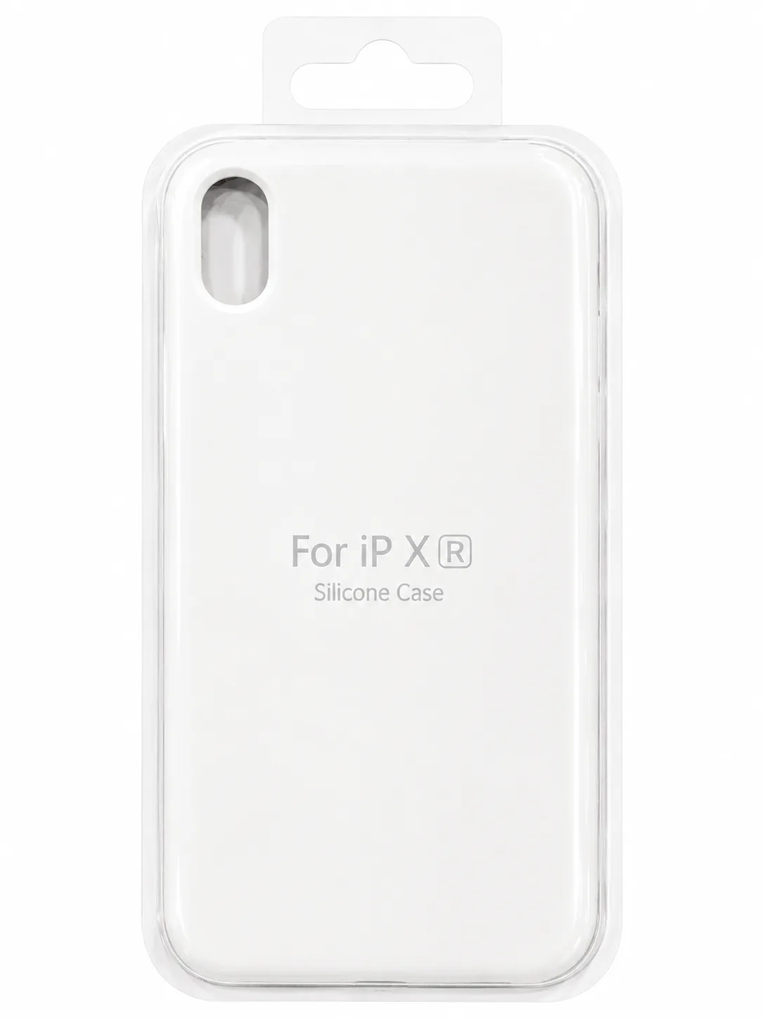 Чехол для Iphone Xr silicone case, белый