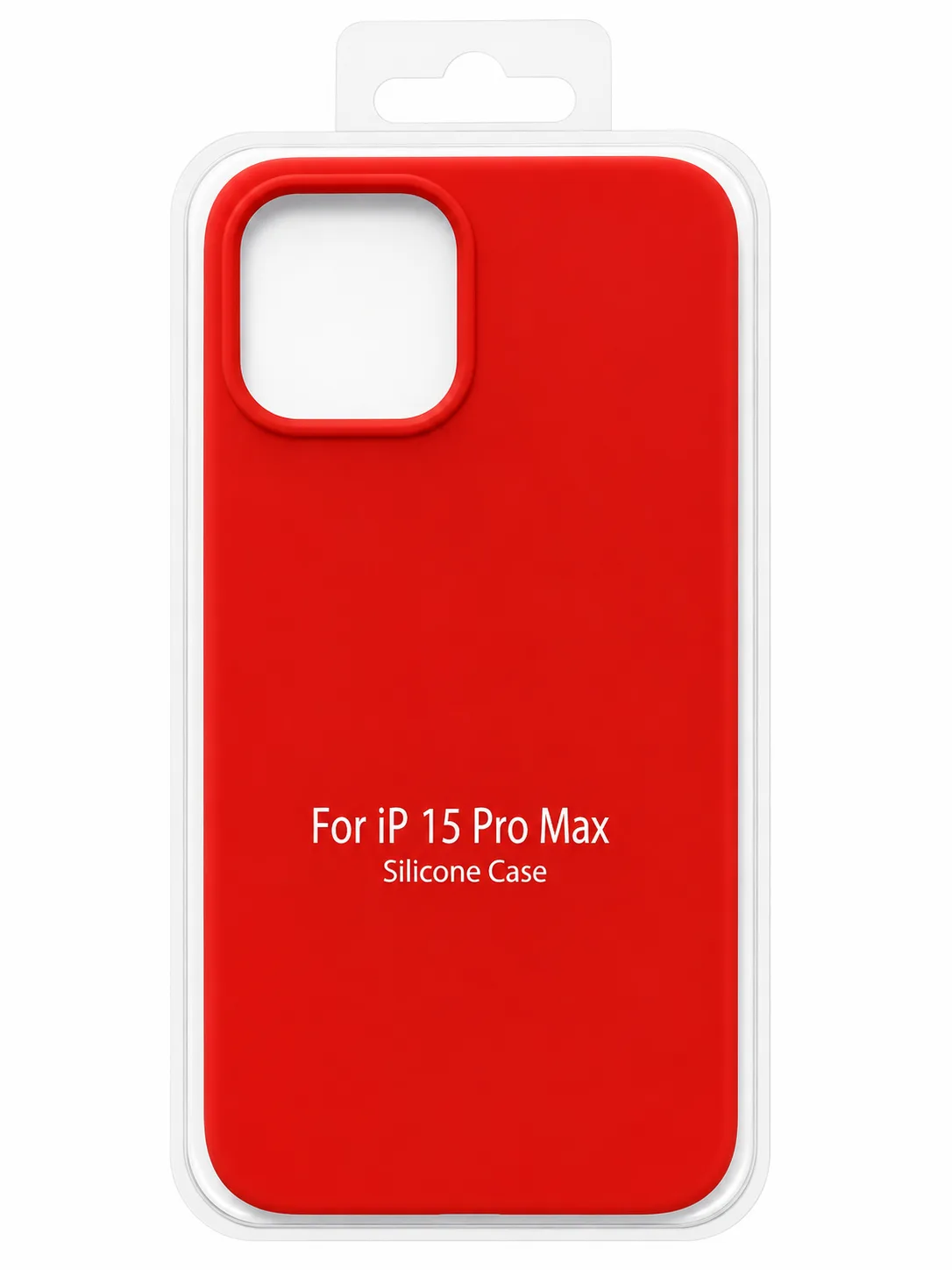 Чехол для Iphone 15 Pro Max silicone case, красный