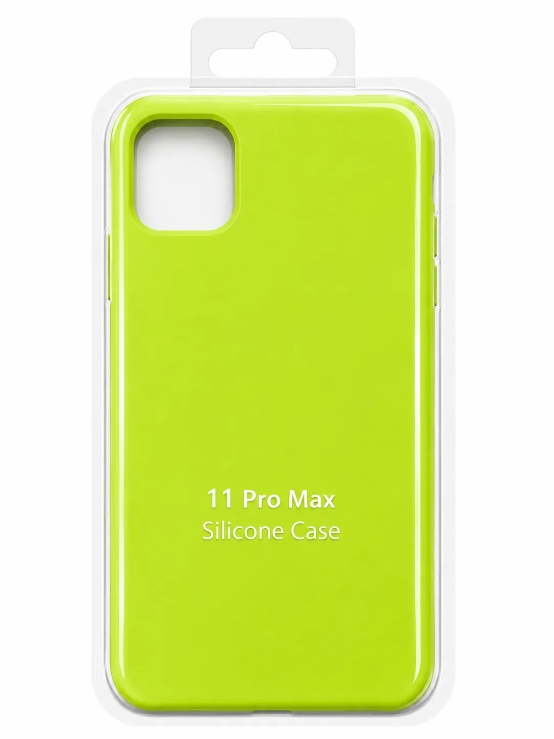 Чехол для Iphone 11 Pro Max silicone case, ярко-зелёный