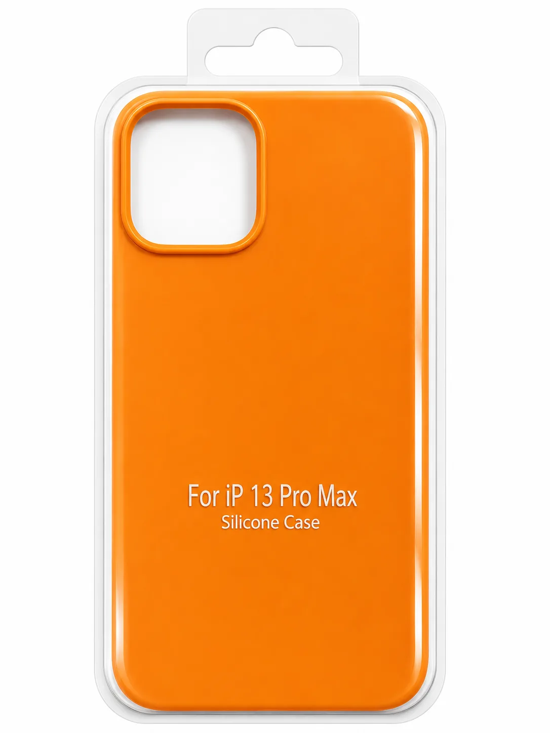 Чехол для Iphone 13 Pro Max silicone case, оранжевый