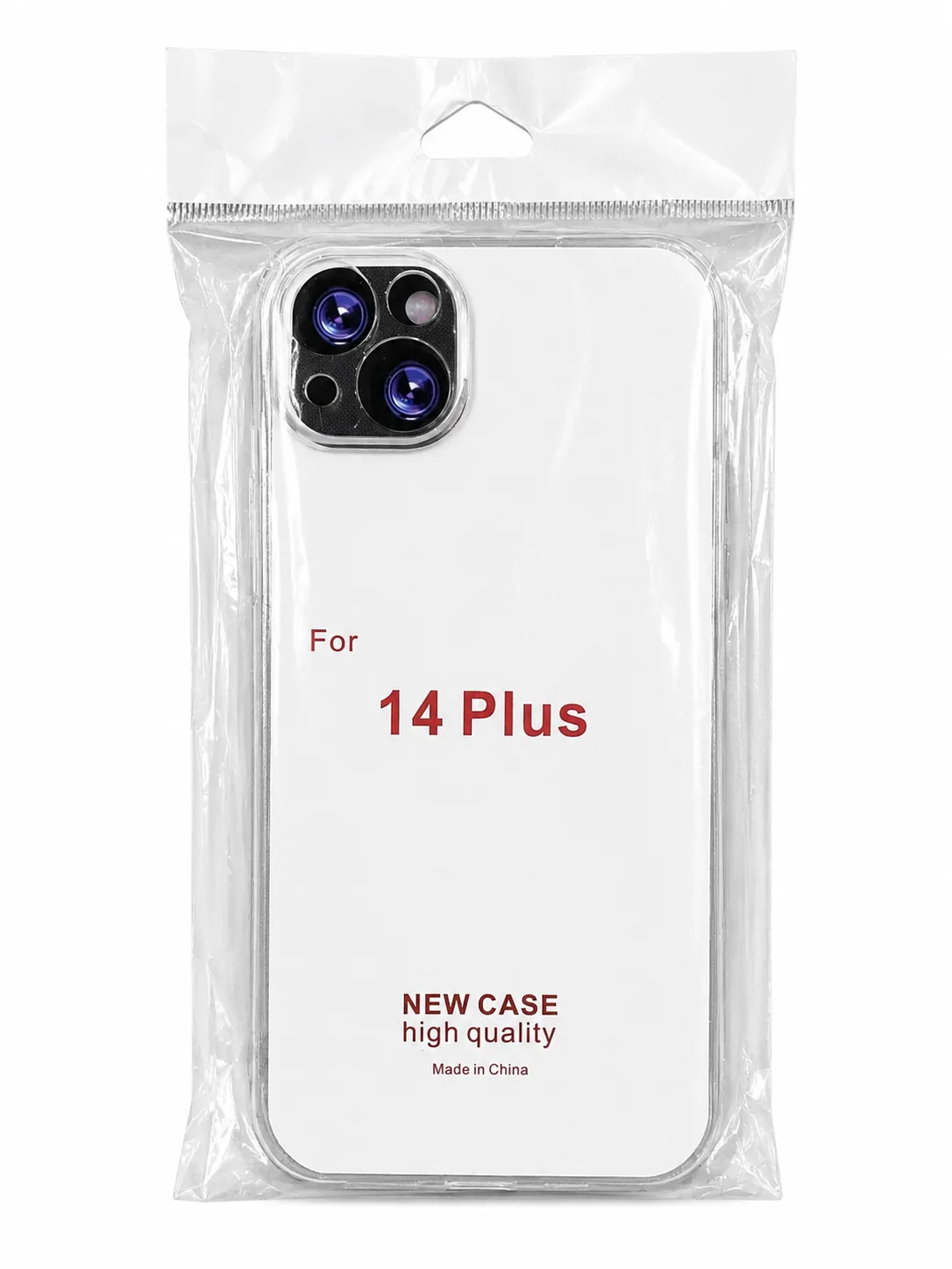 Чехол для Iphone 14 Plus silicone case, прозрачный