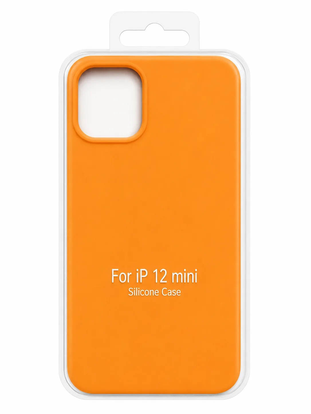 Чехол для Iphone 12 mini silicone case, оранжевый