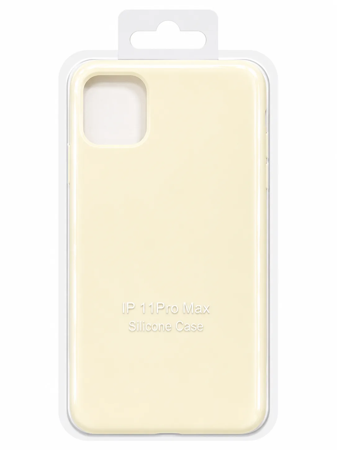 Чехол для Iphone 11 Pro Max silicone case, молочный