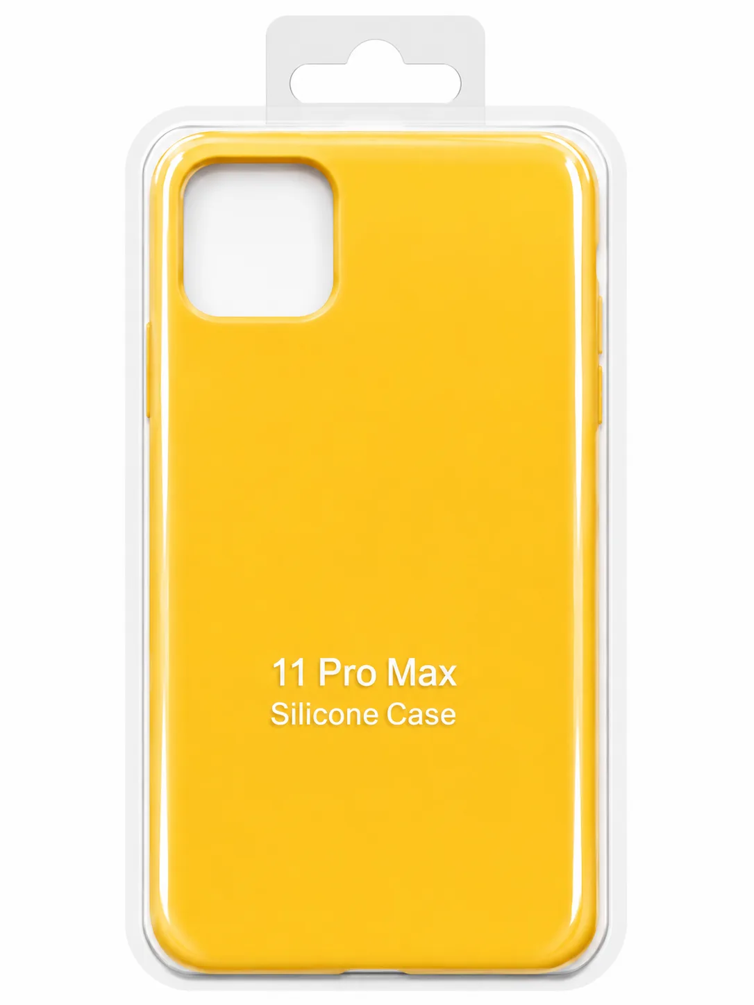 Чехол для Iphone 11 Pro Max silicone case, жёлтый