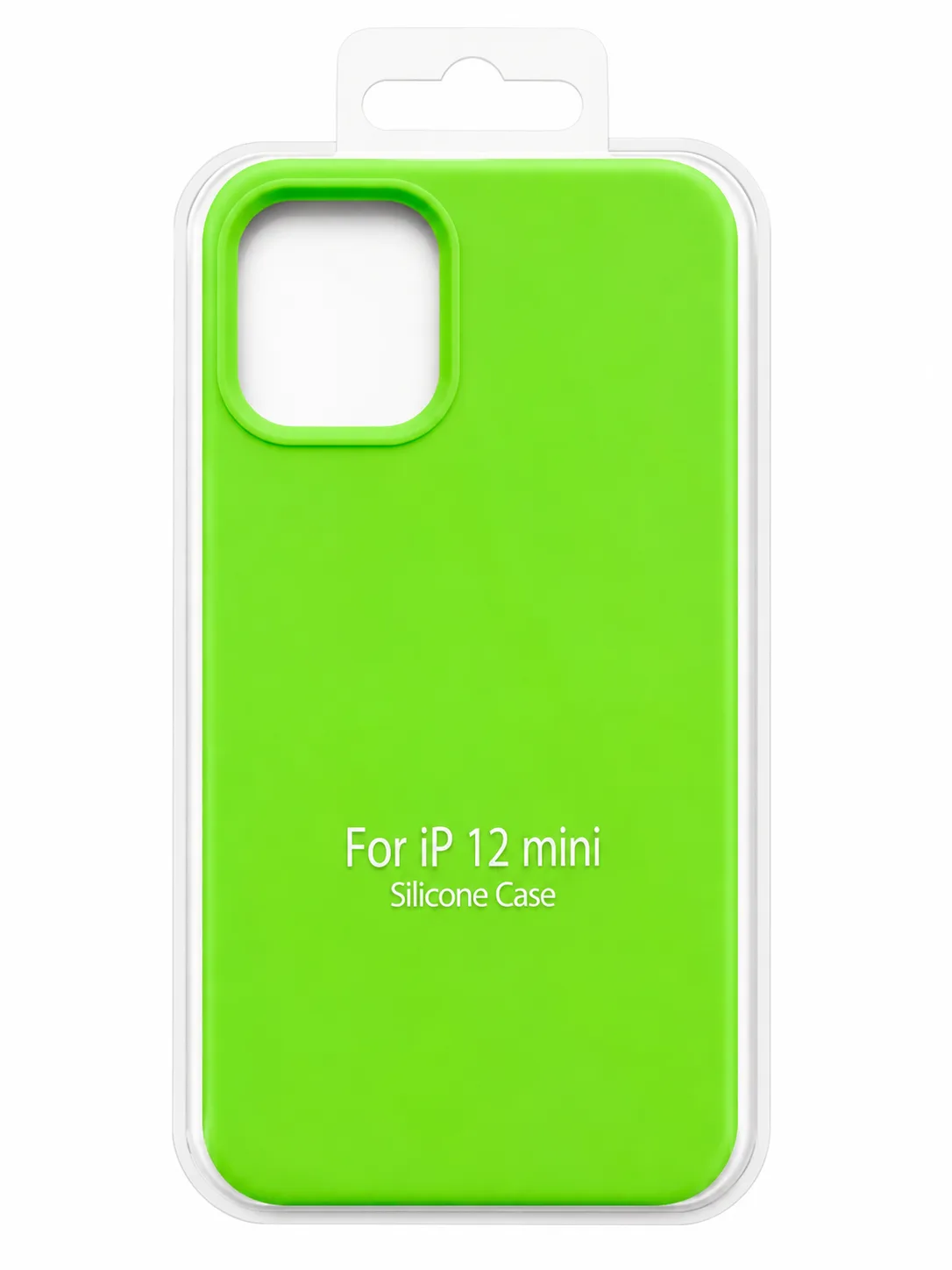 Чехол для Iphone 12 mini silicone case, ярко - зелёный