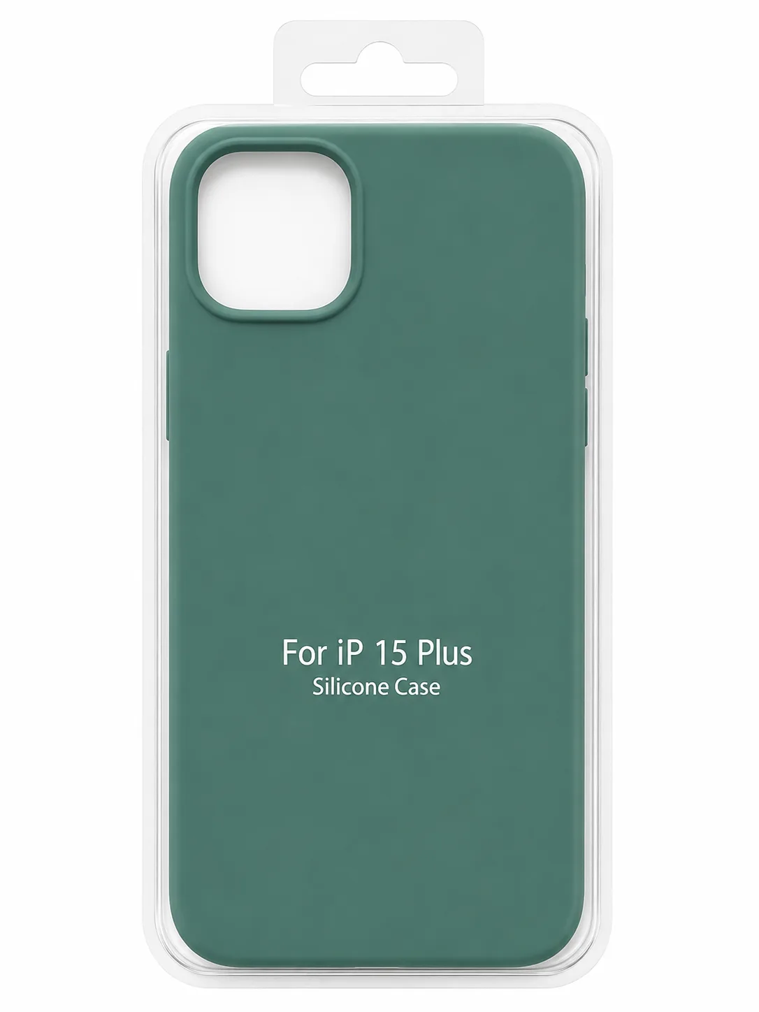 Чехол для Iphone 15 Plus silicone case, зелёный