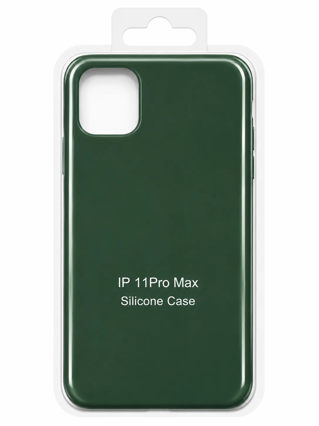 Чехол для Iphone 11 Pro Max silicone case, тёмно-зелёный