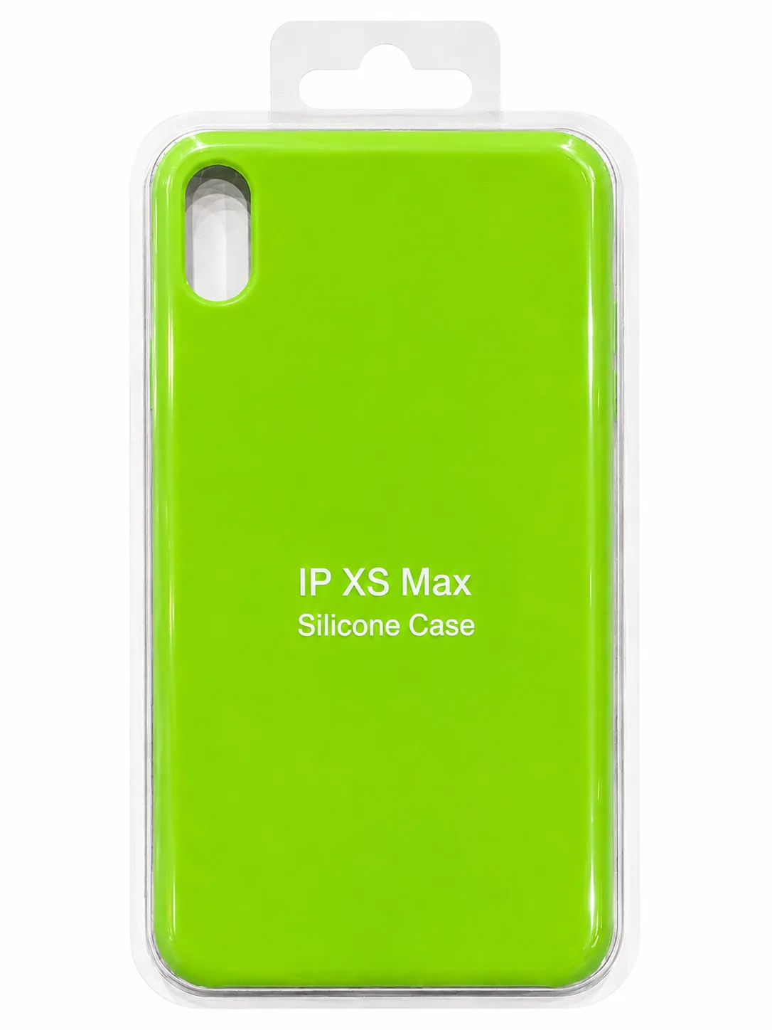 Чехол для Iphone Xs Max silicone case, ярко-зелёный