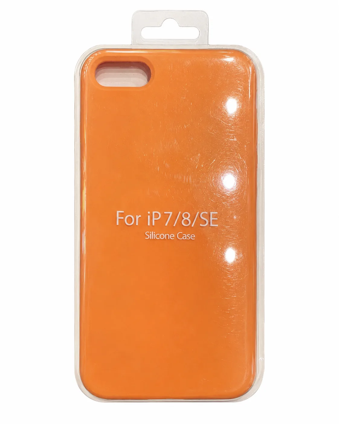 Чехол для Iphone 7/8/SE silicone case, оранжевый