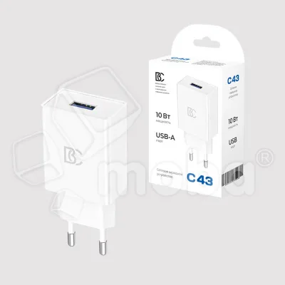 Сетевое зарядное устройство USB BC C43 (10W) Белый