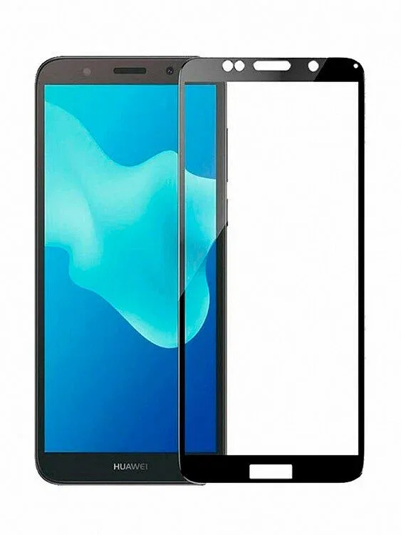 Защитное стекло Huawei Y5 2018/ Honor 7a чёрное