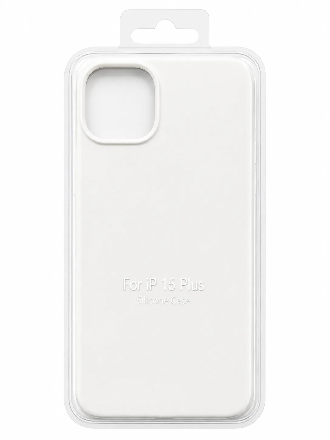 Чехол для Iphone 15 Plus silicone case, белый