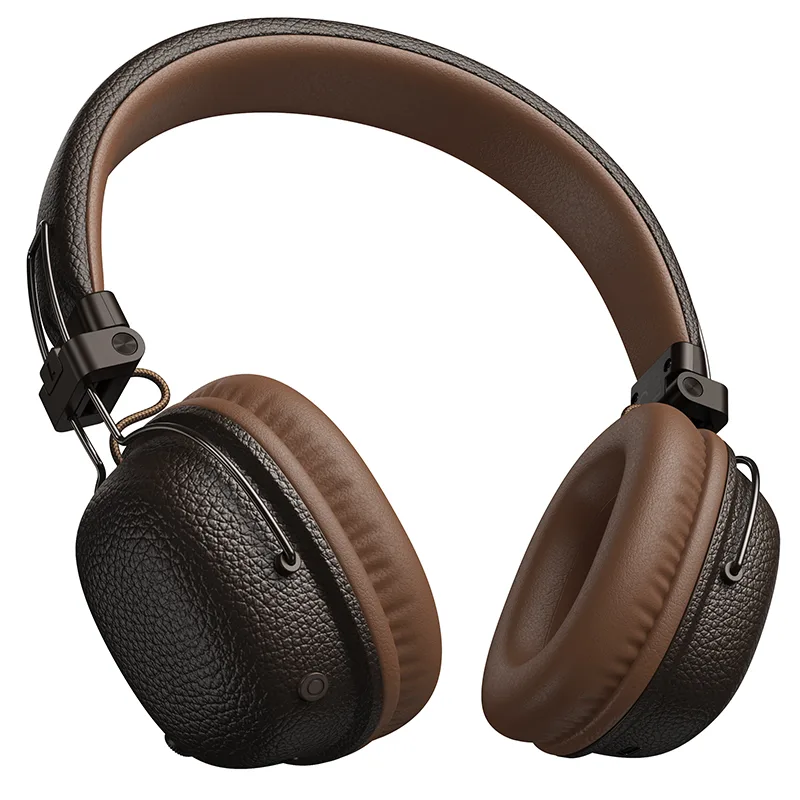 Гарнитура Bluetooth Hoco W64, полноразмерная, AUX, коричневый