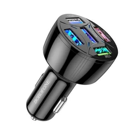 АЗУ BOROFONE DBZ06, 5USB, QC3.0, 33W, 3A, черный