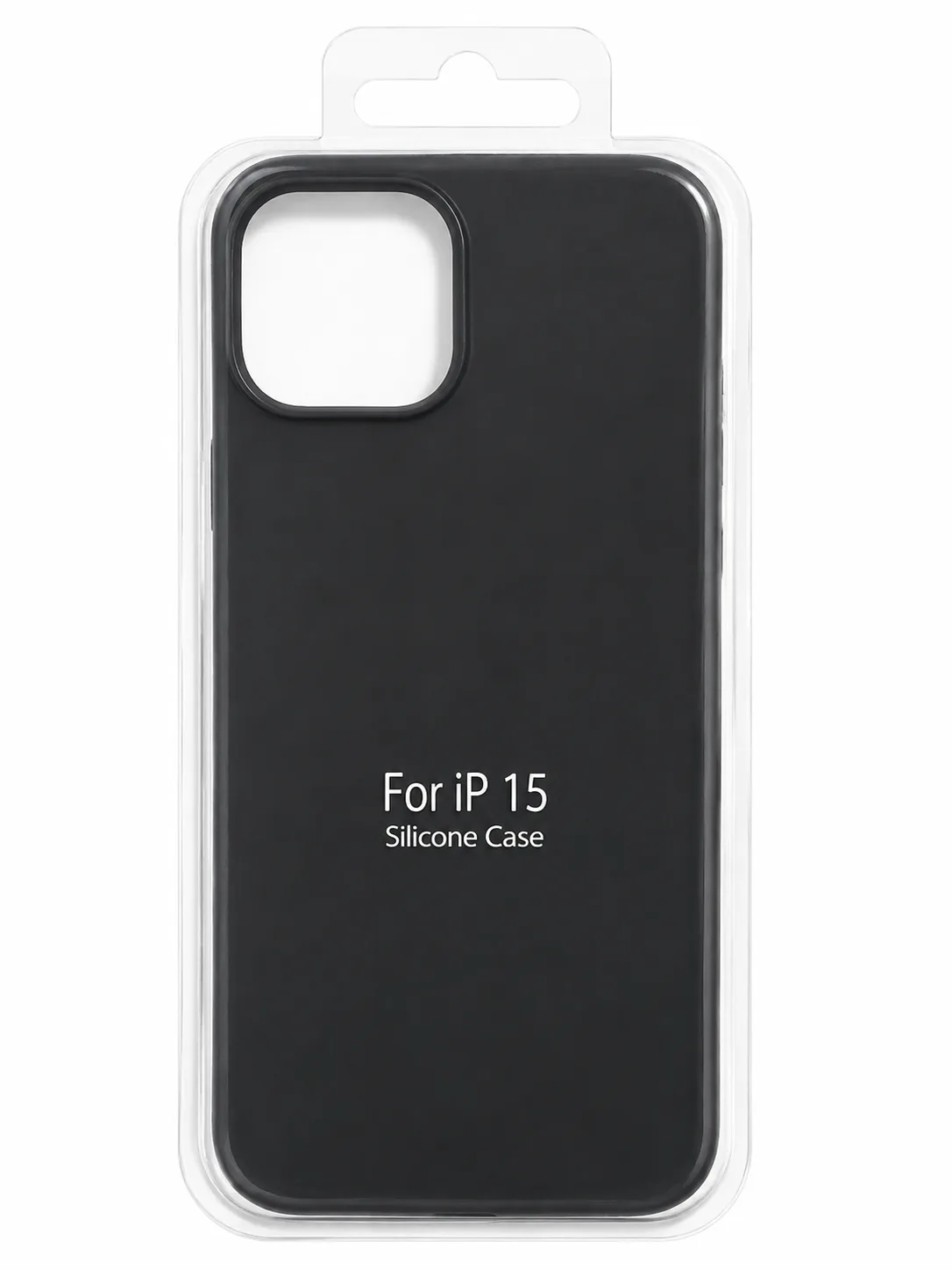 Чехол для Iphone 15  silicone case, чёрный