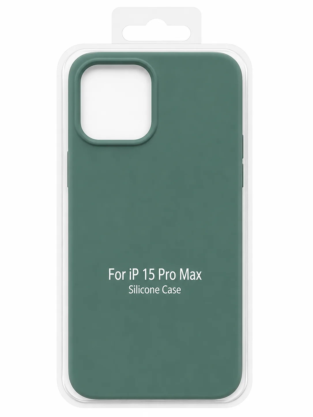 Чехол для Iphone 15 Pro Max silicone case, зелёный