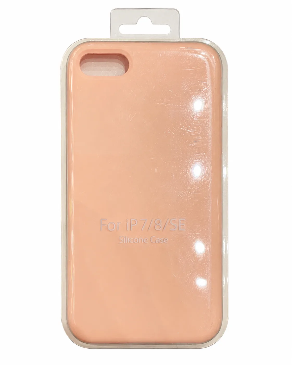 Чехол для Iphone 7/8/SE silicone case, светло-розовый