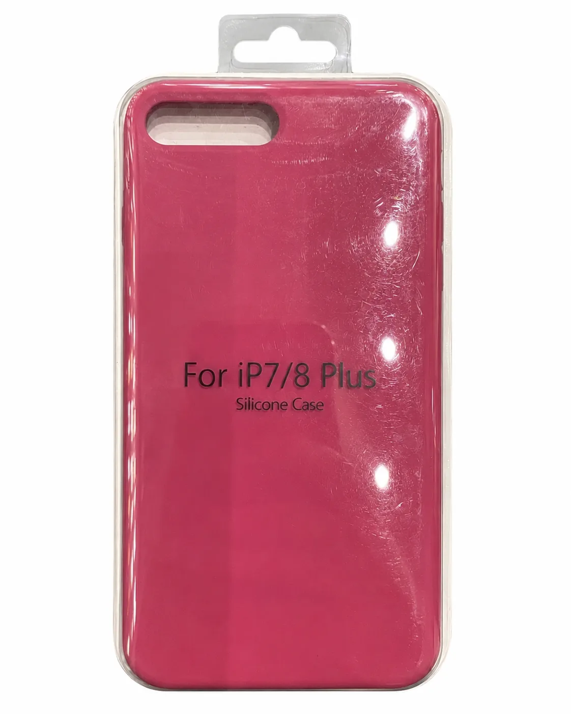 Чехол для Iphone 7/8 Plus silicone case, гранатовый