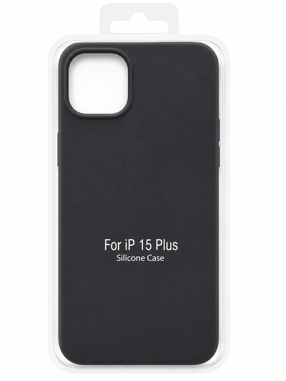 Чехол для Iphone 15 Plus silicone case, чёрный