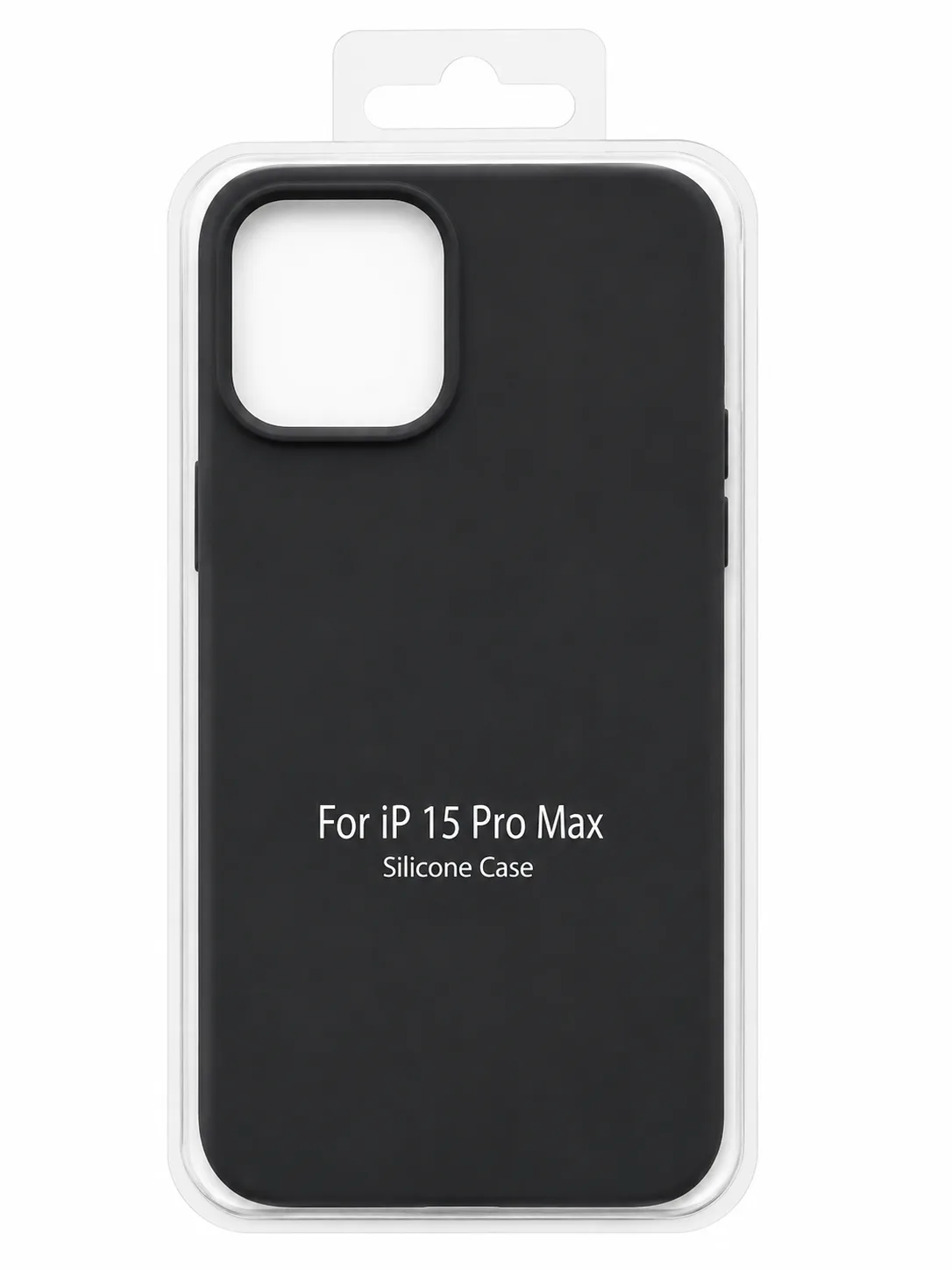 Чехол для Iphone 15 Pro Max silicone case, чёрный