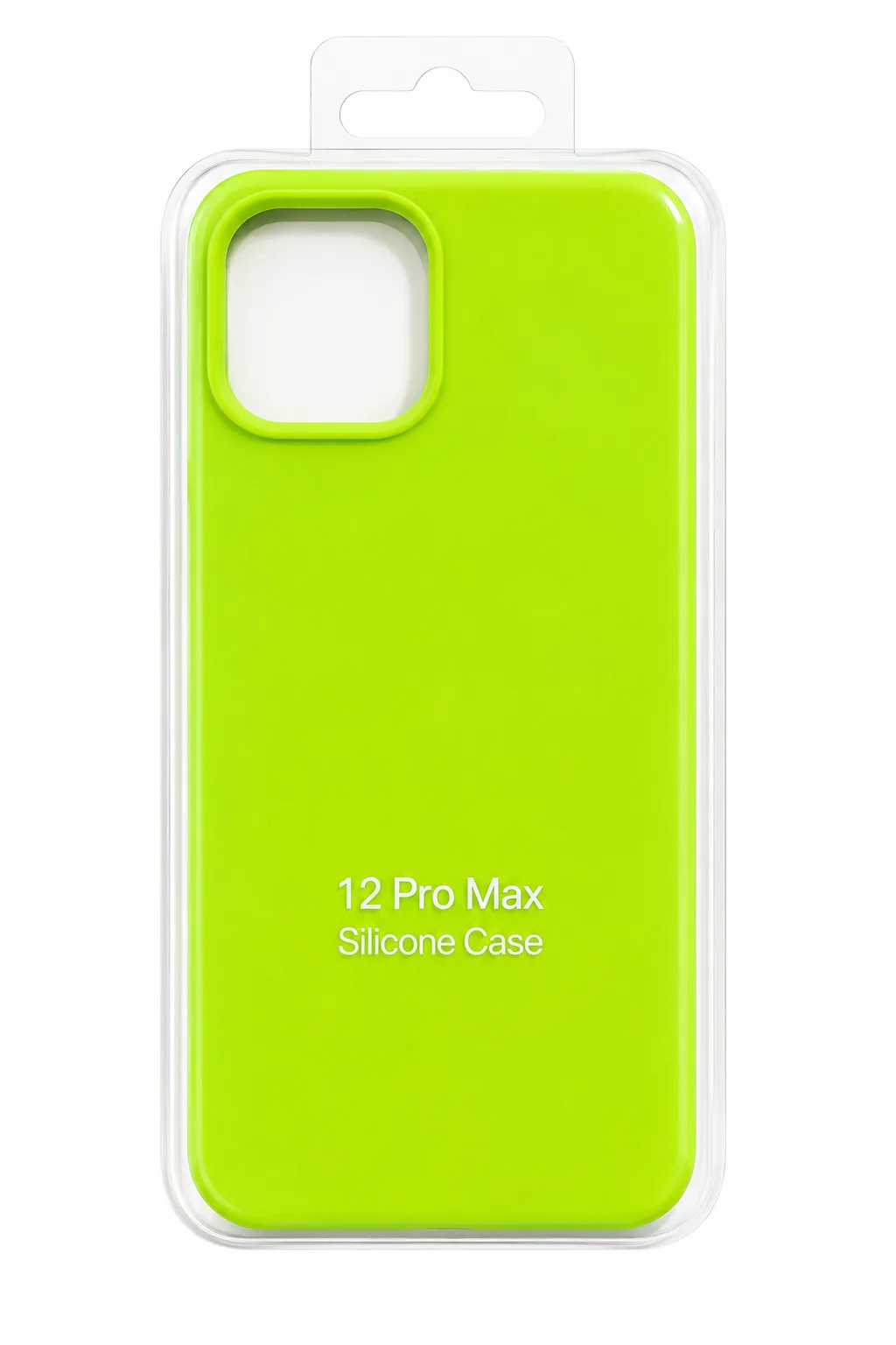 Чехол для Iphone 12 Pro Max silicone case, ярко-зелёный