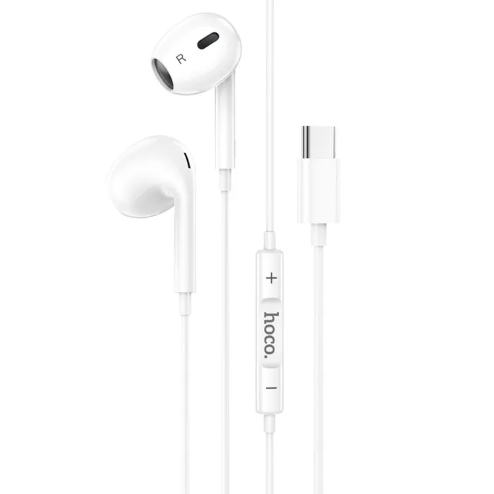 Гарнитура Hoco M101 Max, вкладыши, Type-C, белые