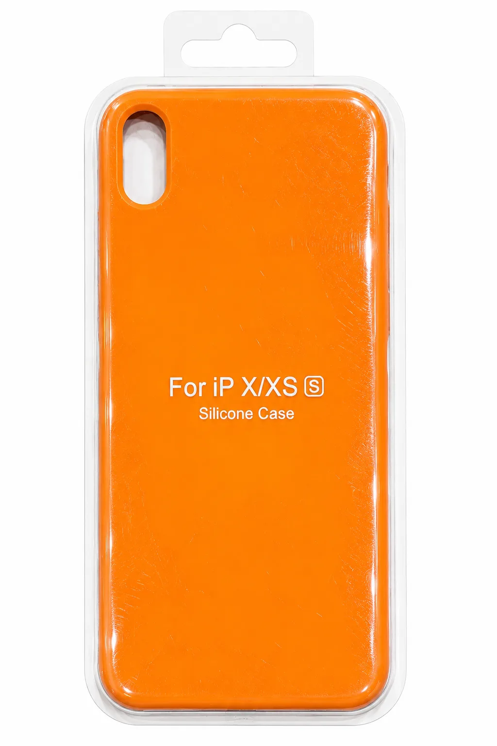 Чехол для Iphone X/Xs silicone case, оранжевый
