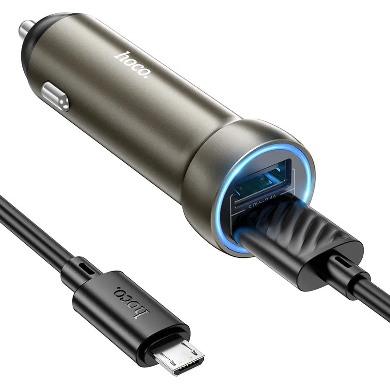 Автомобильное зарядное устройство Z54 + кабель MicroUSB