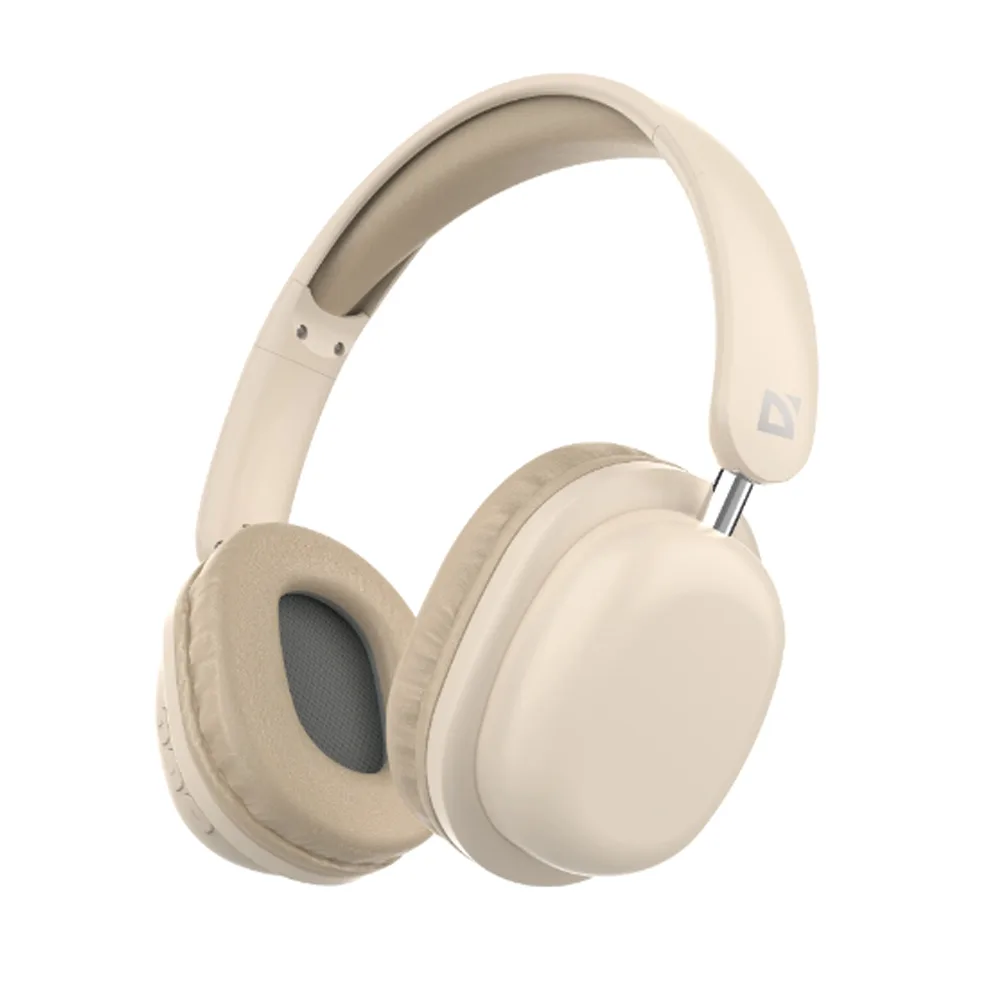 Гарнитура Bluetooth Defender B640, полноразмерная, AUX, бежевый